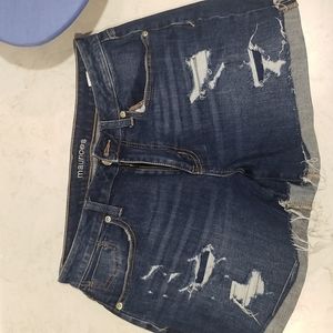 Maurices Blue Jean Shorts